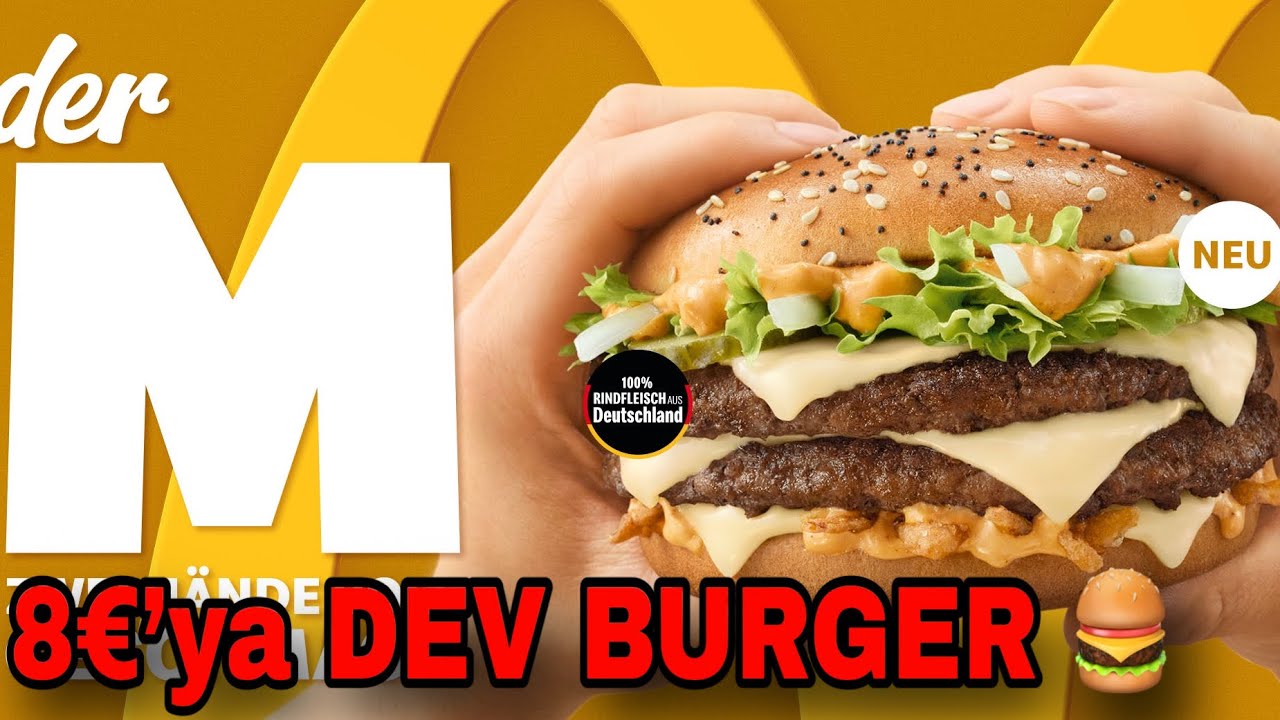 8 Euro&rsquo;ya McDonald&rsquo;s&rsquo;ın En B&uuml;y&uuml;k Hamburgeri: Der M 🍔 #almanyadahayat #almanyadakiturkler #berlin 