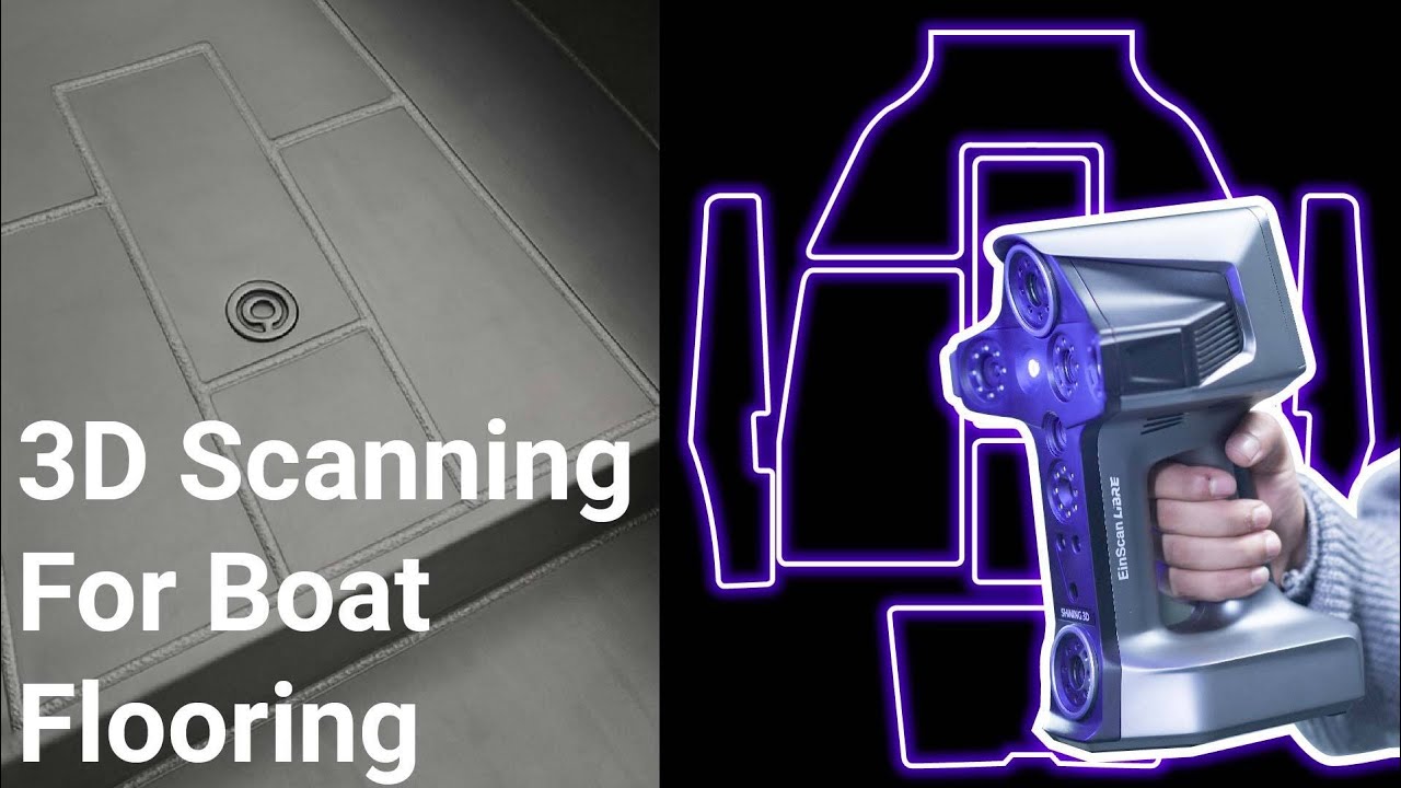 3D Scanning Boat Flooring with EinScan Libre | Fast Workflow to 2D Sketches & Surfaces in EXModel