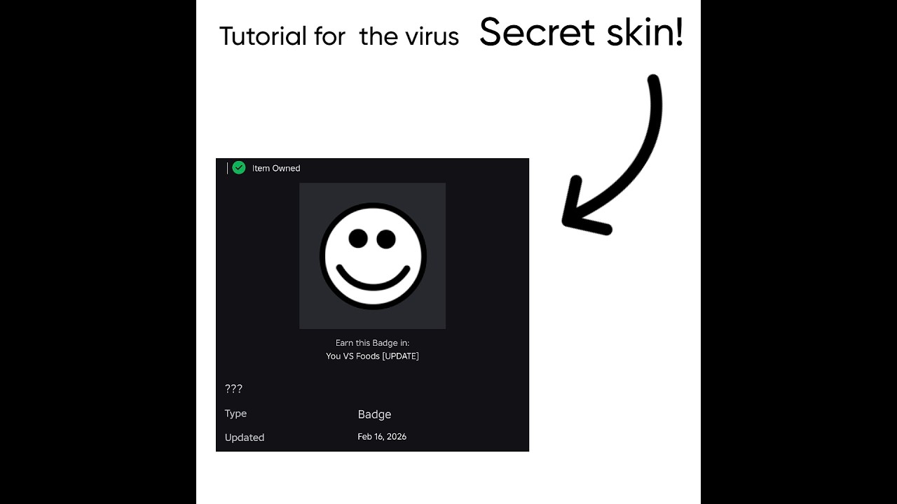How to get the virus skin in you vs foods!