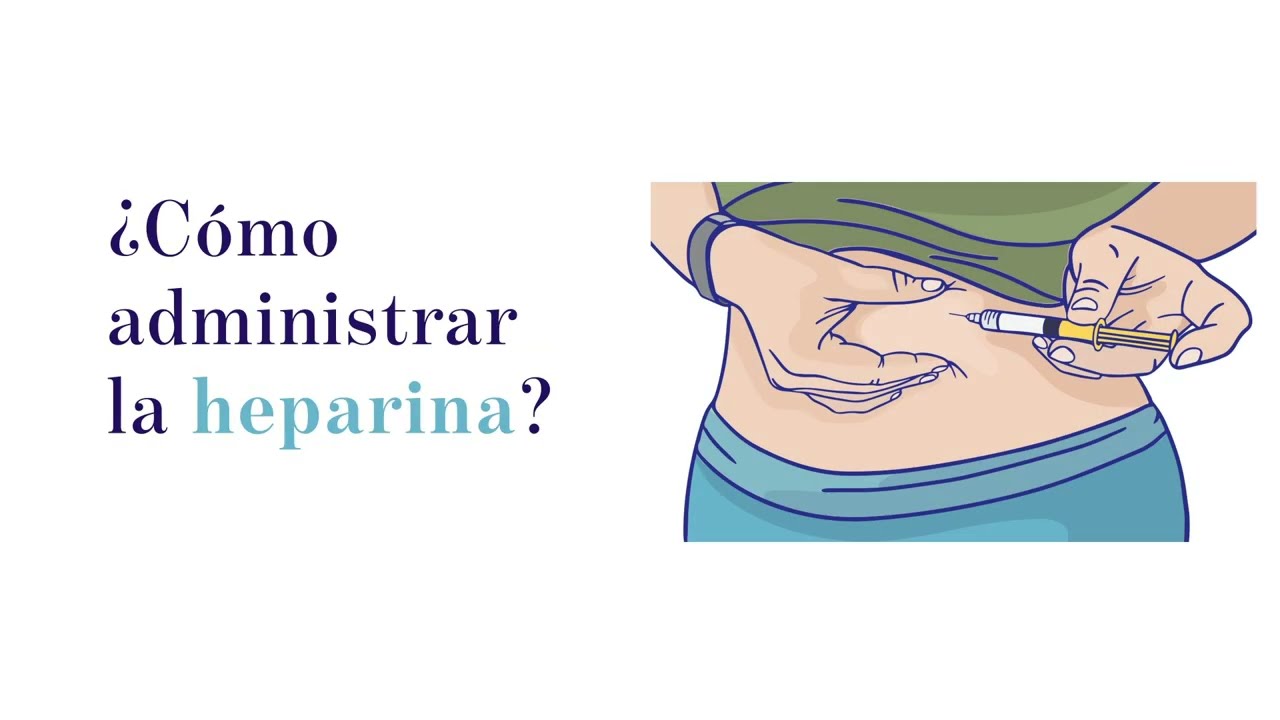 ¿Cómo administrar la heparina?
