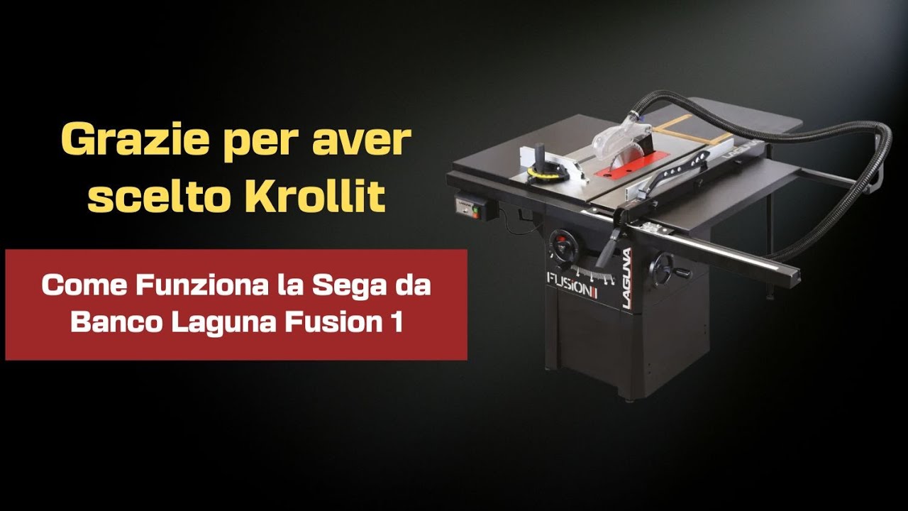🎥 Tutorial: Come Funziona la Sega da Banco Laguna Fusion 1 🎥 #krollit
