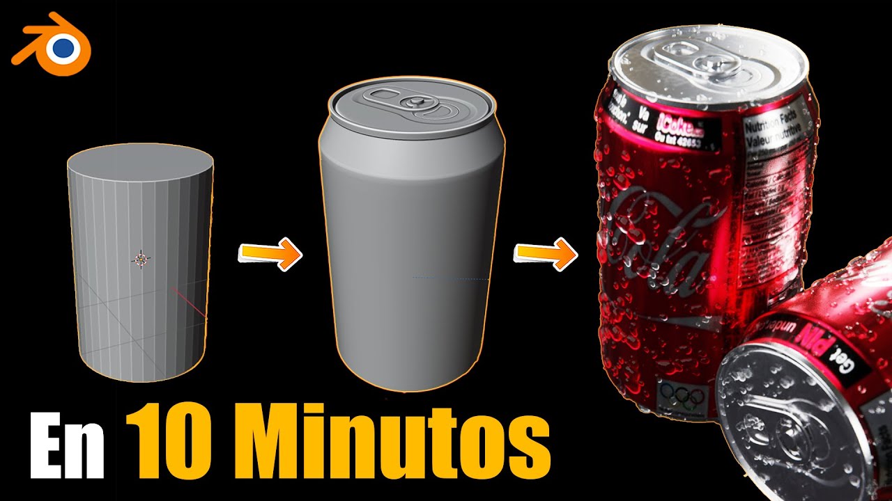 Vamos a MODELAR una Lata de Coca Cola en Blender