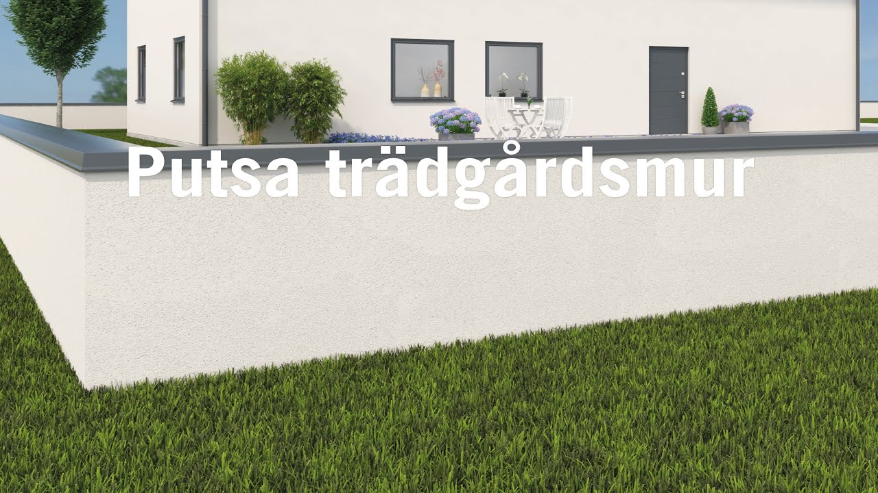 Så putsar du en trädgårdsmur
