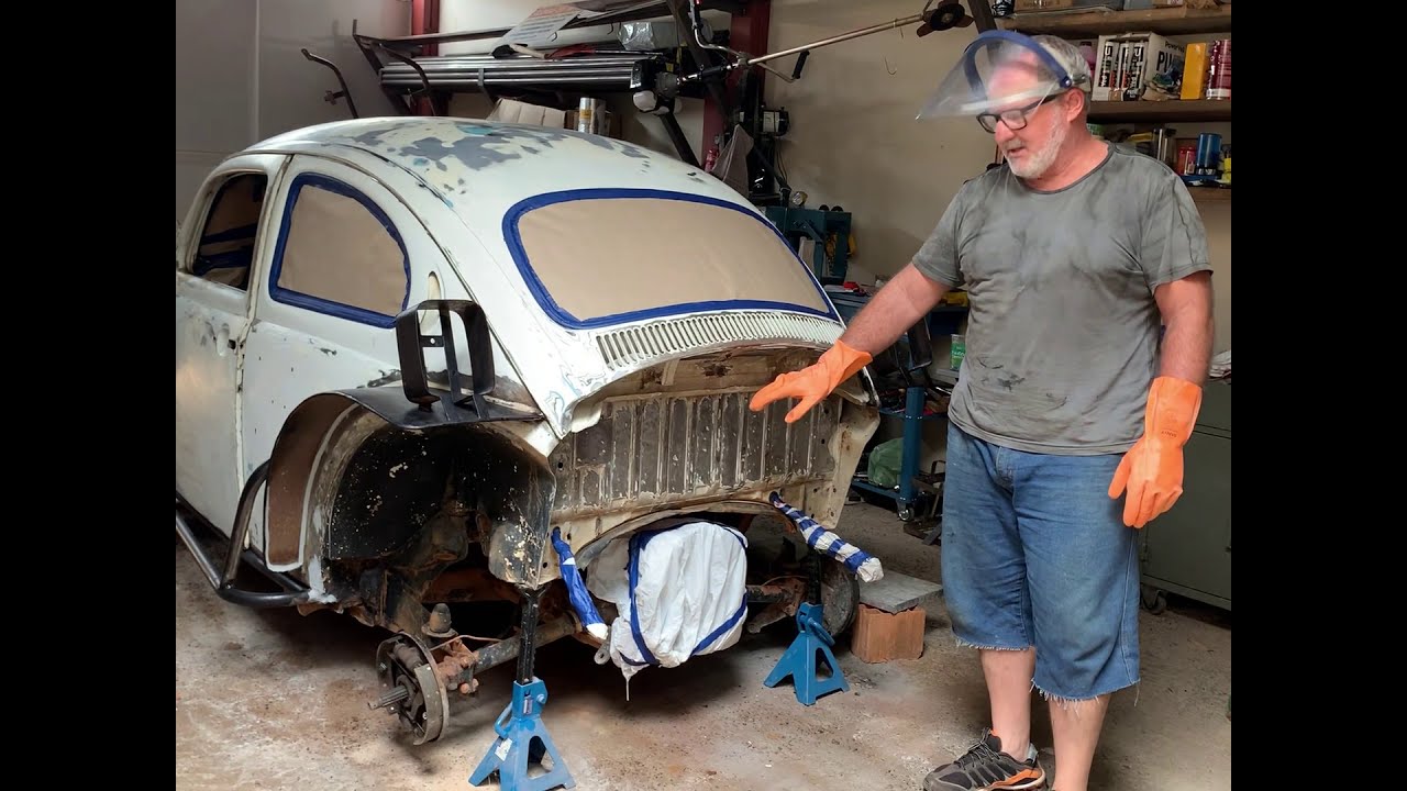 Fabricando Fusca Baja - Fusca Baja -   Preparando lataria para pintura