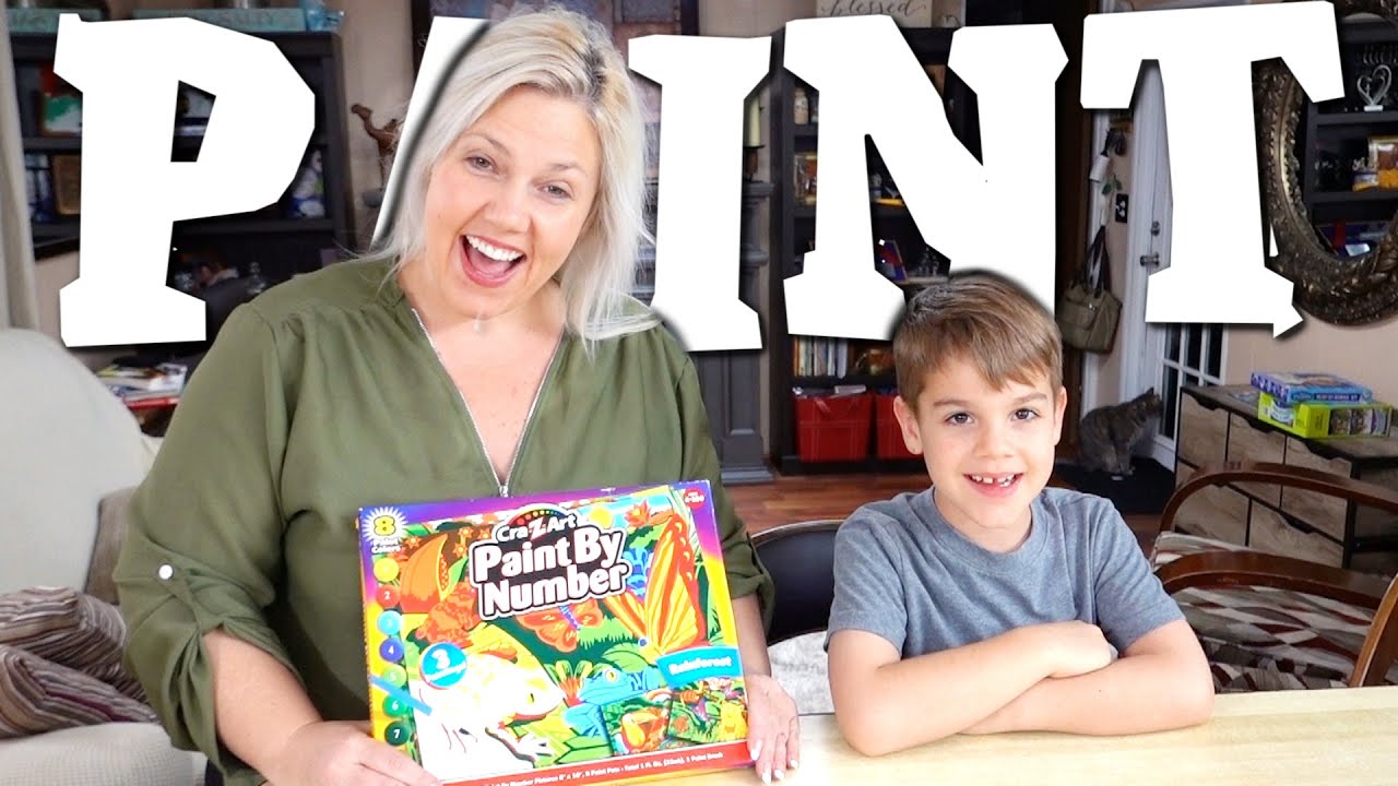 Rainforest Paint By Number Painting Time Lapse