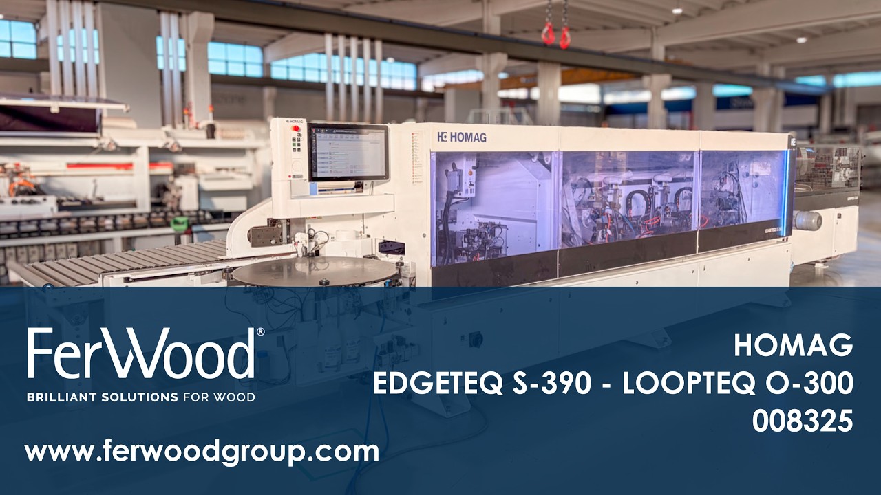 Linea di squadrabordatura in azione - HOMAG - KDF 860 C - Ferwoodgroup - 008325