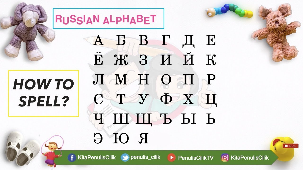 Russian Alphabet | Abjad Rusia dan Cara Membacanya | Penulis Cilik