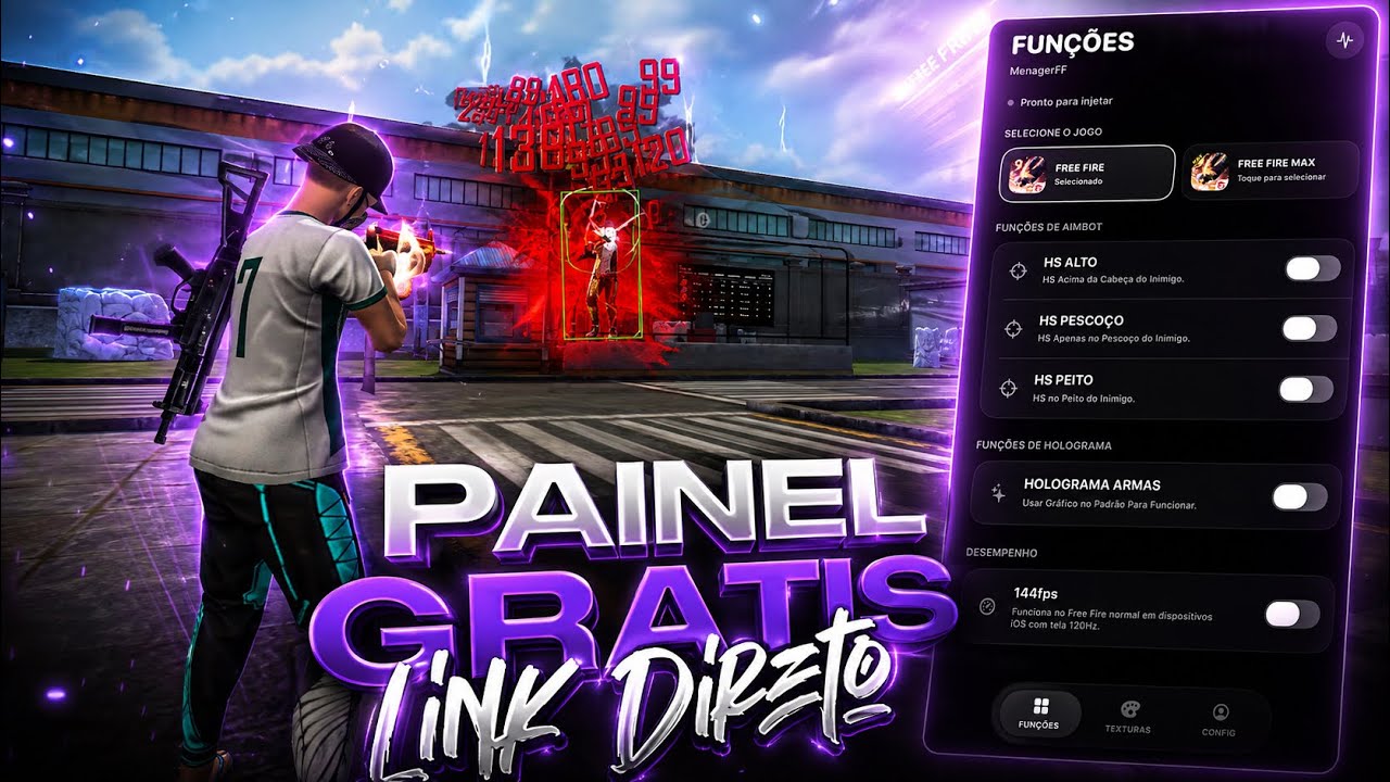 PAINEL GR&Aacute;TIS ☠️ ANDROID & IPHONE ! XIT FF ATUALIZADO 2026! LINK DIRETO MEDIAFIRE ✅