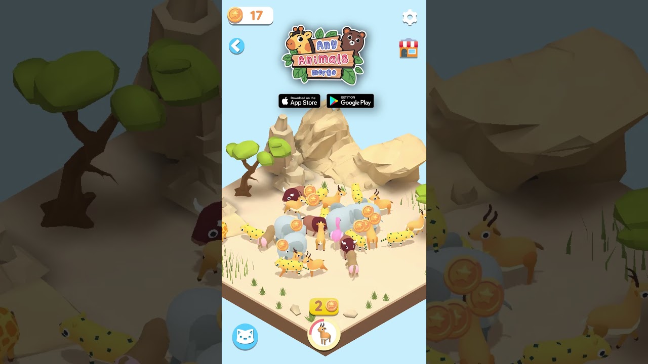 ❤️ Any Animals Merge 😊 #mobilegame #idlegames #cozygames #mergegames