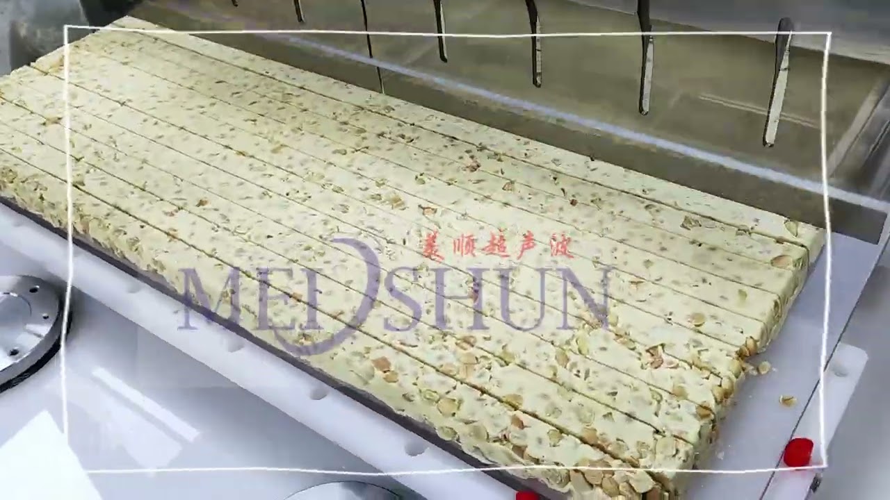Sticky confectionery nougat sweet cake automatic cutting machine