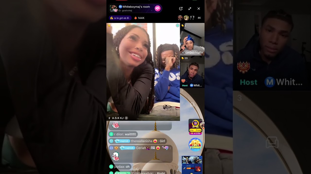 Messy Maj bigo live, Nyema talks fight with Liberty Ft Kj, Tj and Brooklyn part 1