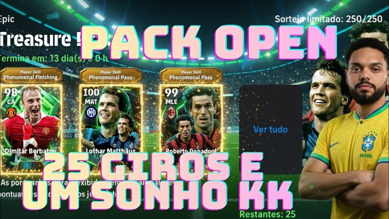 PACK OPENING NA BOX DOS ÉPICOS DO ELO DO TESOURO NO EFOOTBALL MOBILE #efootballmobile #efootball