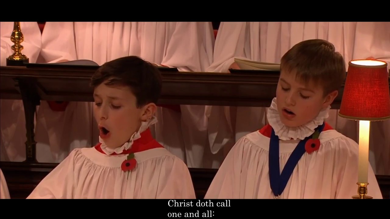 All My Hope on God is Founded Hymn - Westminster Abbey Armistice Centenary Service (with Lyrics)