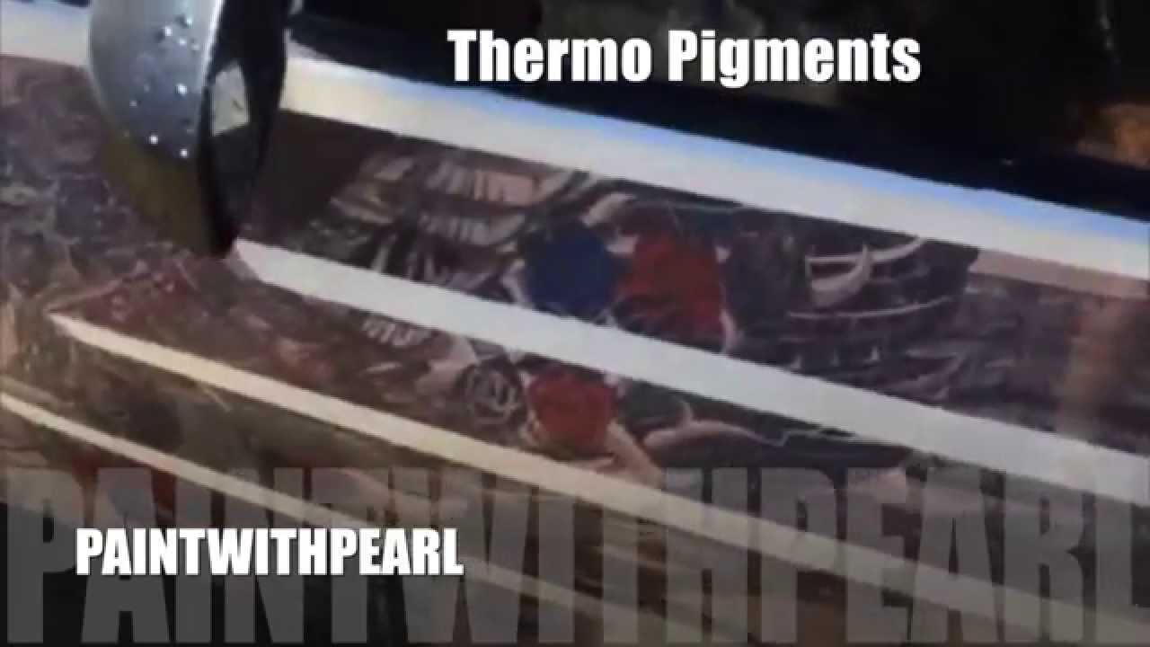 Thermochromic Pigment over Graphics - PaintWithPearl.com