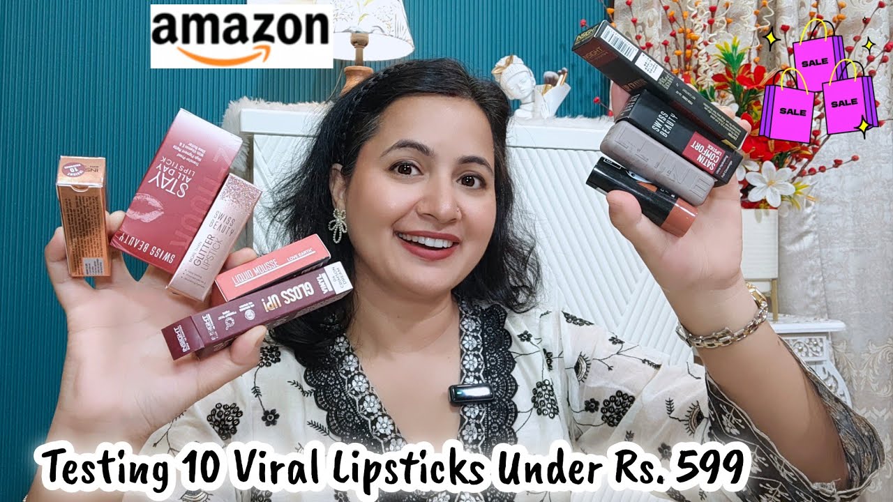 *NEW LAUNCH* Lipsticks Under Rs. 599 💄❤️| Maybelline ,Swiss Beauty,Insight & Elle 18 Lipstick| 