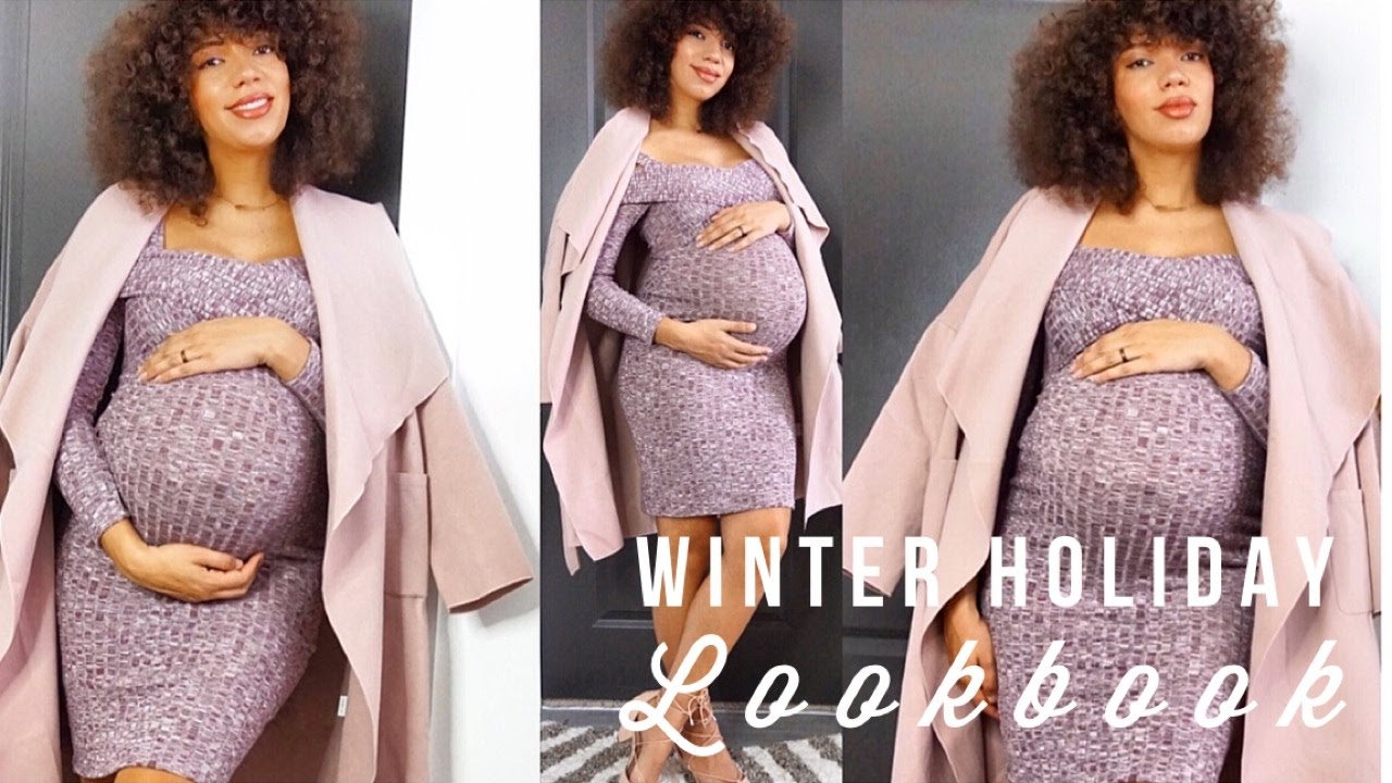 WINTER HOLIDAY LOOKBOOK | Bump Friendly Non Maternity Pieces