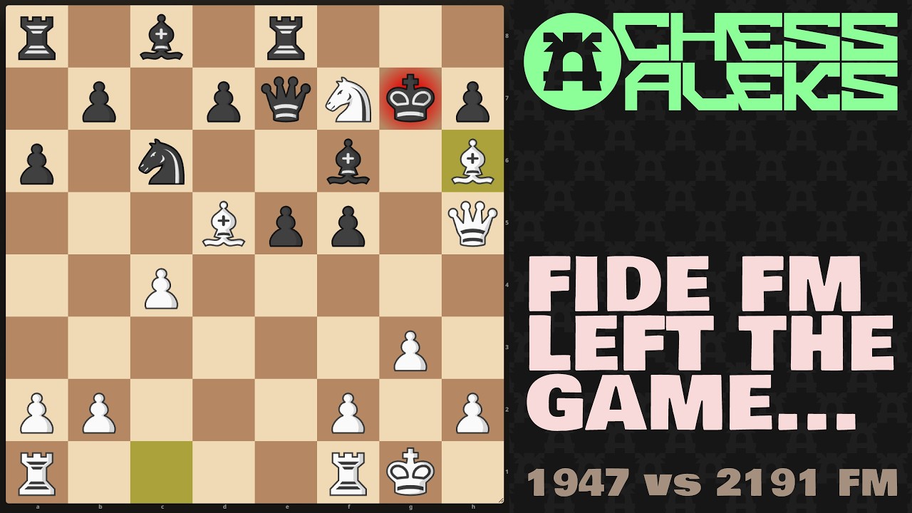 I Beat a FIDE Master in 3 Minutes 😳♟️