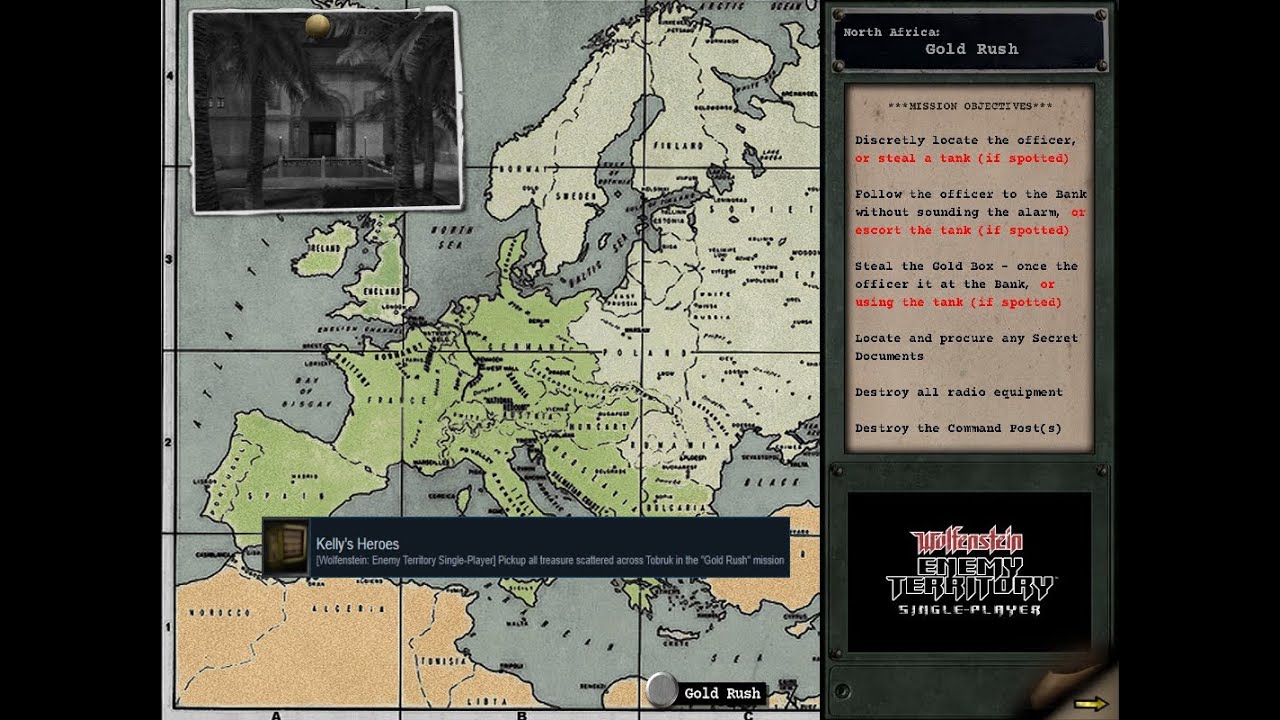RTCW: WET Single-Player -  Kelly's Heroes.