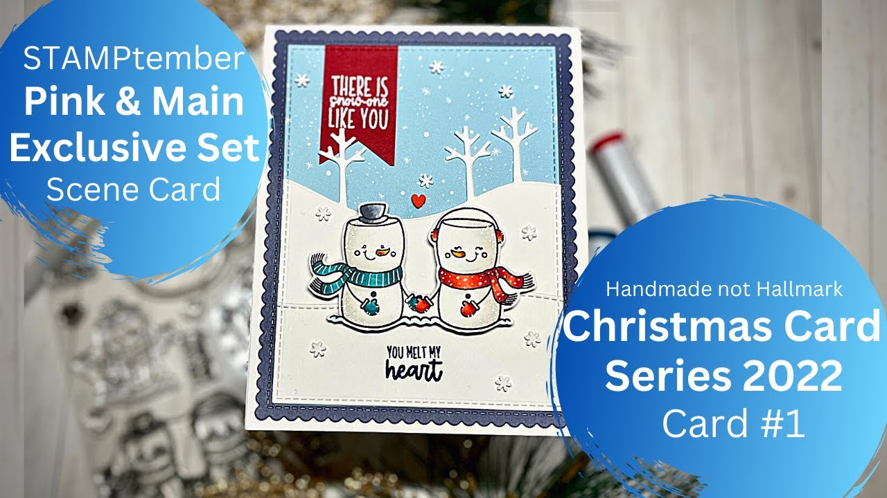 Pink & Main Exclusive | Christmas Card 2022 | Card 1 | Scene Card