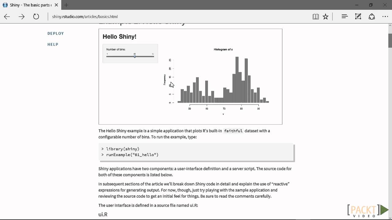 Learning R for Data Visualization: Getting Started with Shiny | packtpub.com