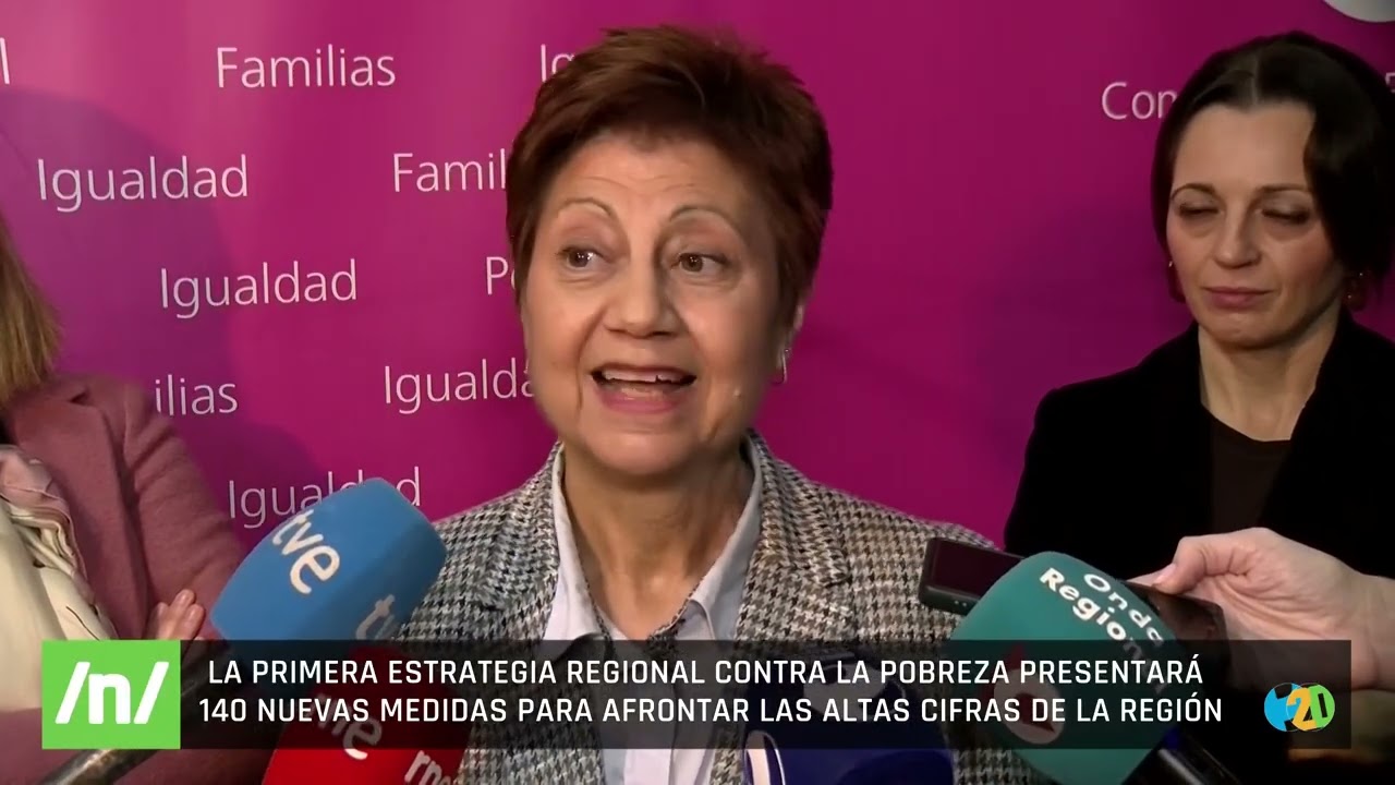28/01/2026 Murcia presenta su primera Estrategia Regional contra la Pobreza con 140 medidas