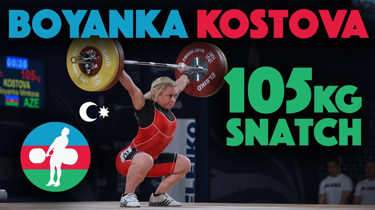 Boyanka Kostova (58) - 105kg Snatch Slow Motion