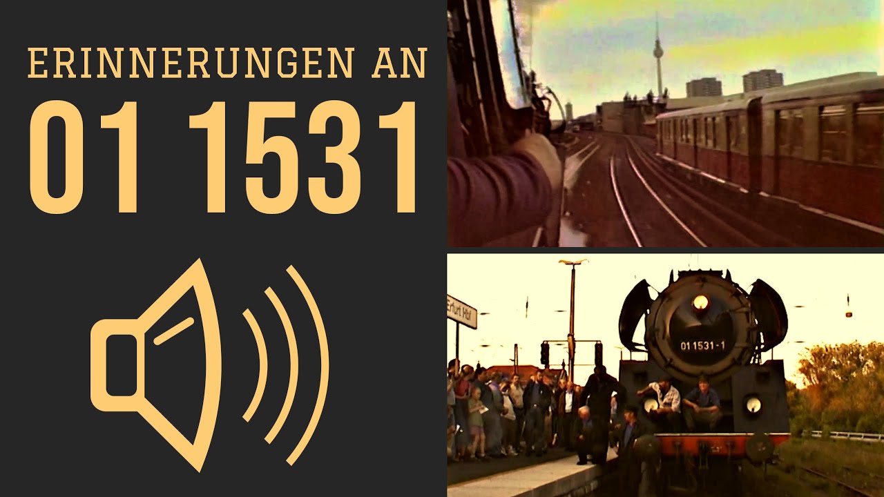 Erinnerungen an 01 1531-1 | Harte Auspuffschl&auml;ge vor Schnellz&uuml;gen auf Berliner-Stadtbahn!