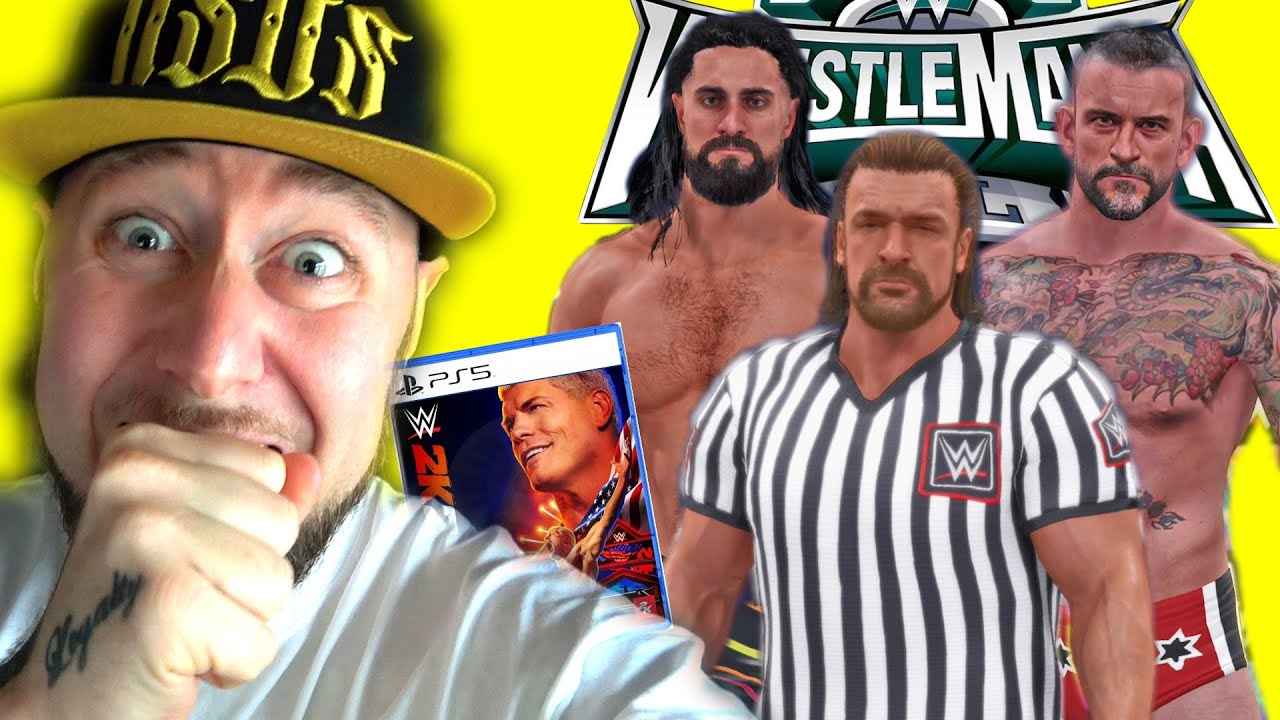 WWE 2K24 theme Special Guest Referee Match with Triple H Seth Rollins and CM Punk