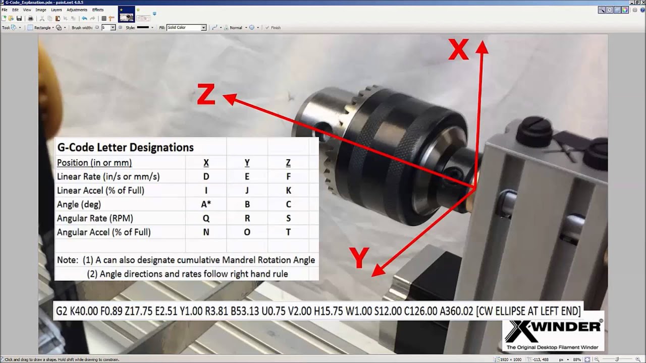 X Winder 4AX G-Code Tutorial