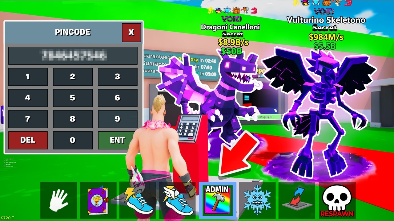*SPAWN* VOID Секретные коды Brainrot в Fortnite! Украдите админ-коды Brainrot! (Новые секретные к...