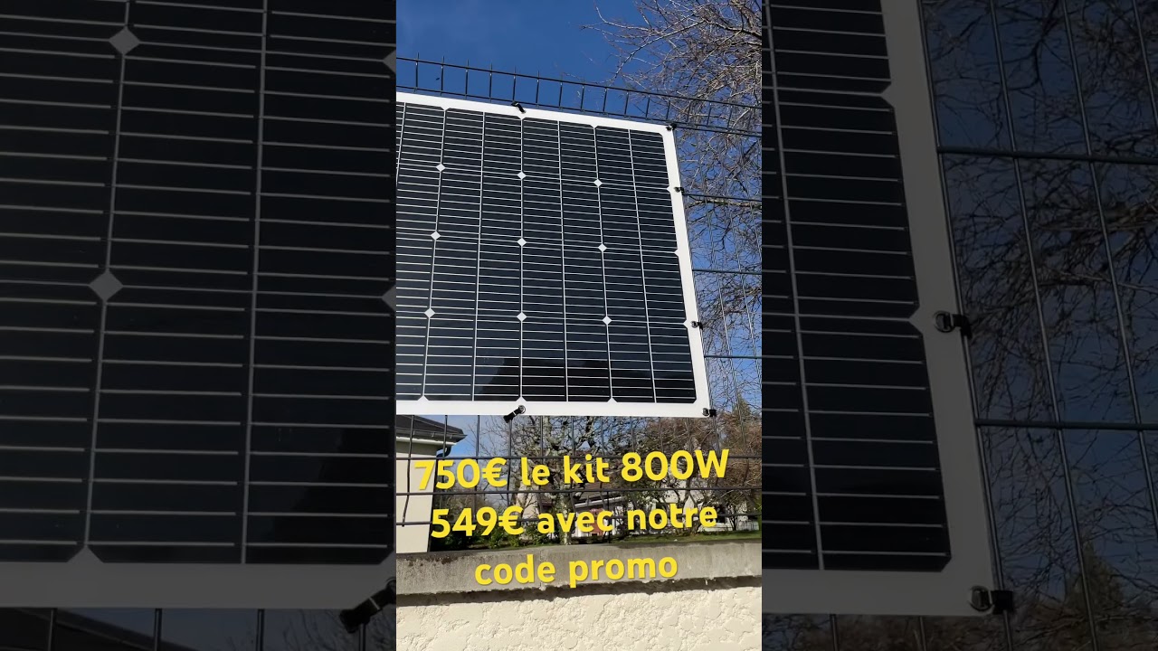 Kit solaire de balcon 800W