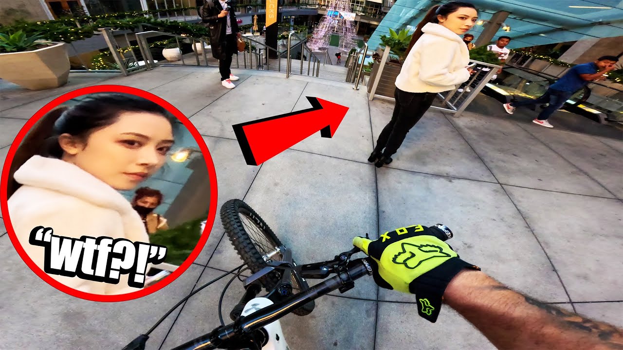 RIDING CRAZY URBAN DOWNHILL, PEOPLES REACTIONS ON MY E-MTB