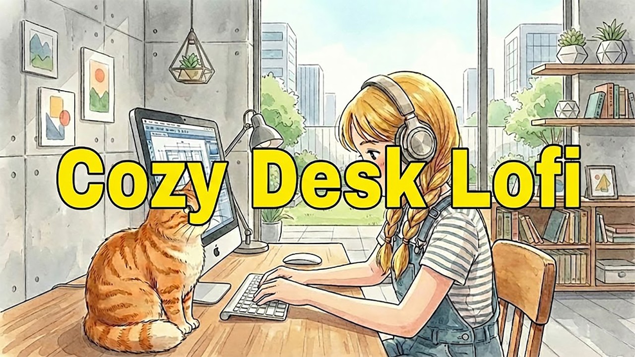 Cozy Desk Lofi ✨ mellow beats to study, work & relax 🌿 #lovelofisongs