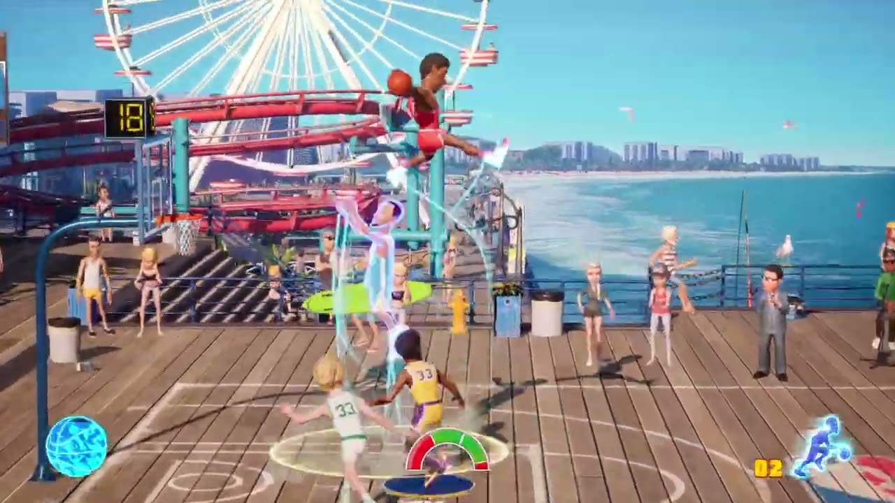 Nba 2k playgrounds Stephen Curry and Dr.J VS Larry Bird and Kareem Abdul-Jabbar!