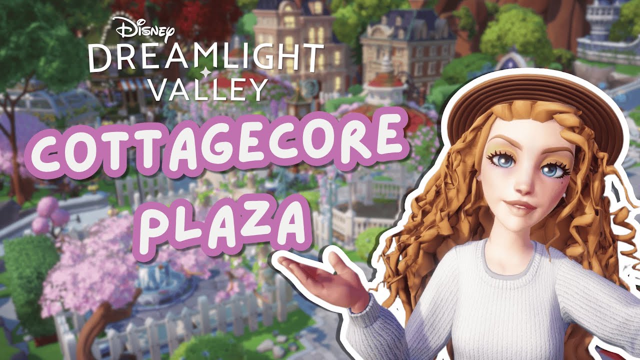 Превращаю свою площадь в уютный коттеджный городок! 🌸✨ | Dreamlight Valley Build