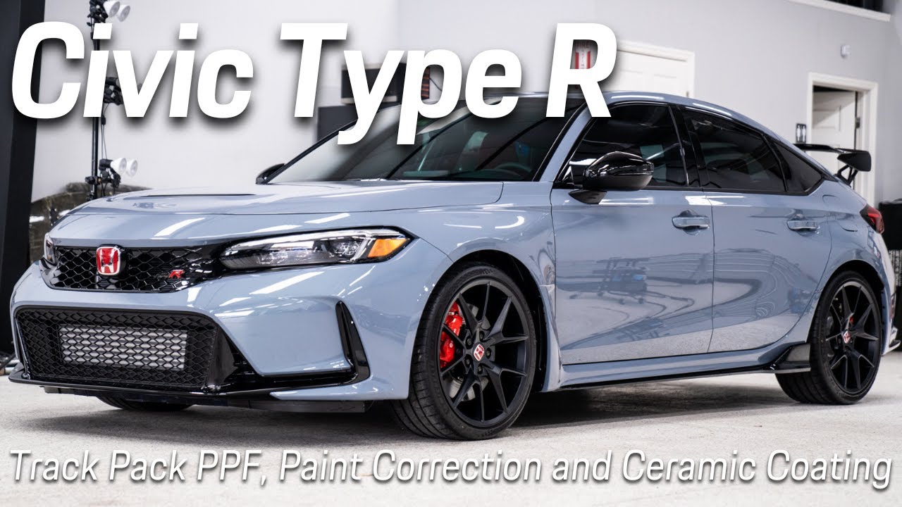 Sonic Gray Pearl Civic Type R Gets XPEL Paint Protection Package, Paint Correction & Ceramic Coating