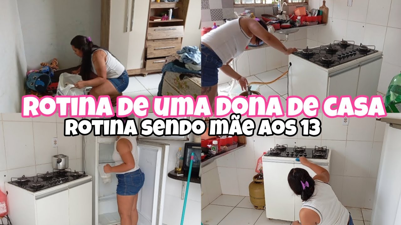 ROTINA DE UMA DONA DE CASA/ SENDO MÃE AOS 13/ FAXINA COMPLETA 2026✅