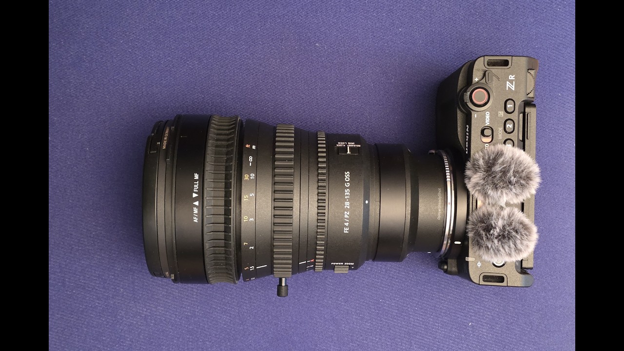 Testing Sony's Only Full Frame Cinema Power Zoom on the Nikon ZR (Megadap Pro + Adapter)