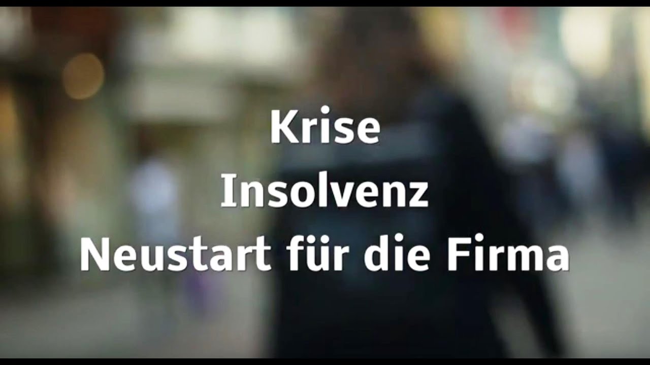 Krise Insolvenz - Neustart f&uuml;r die Firma