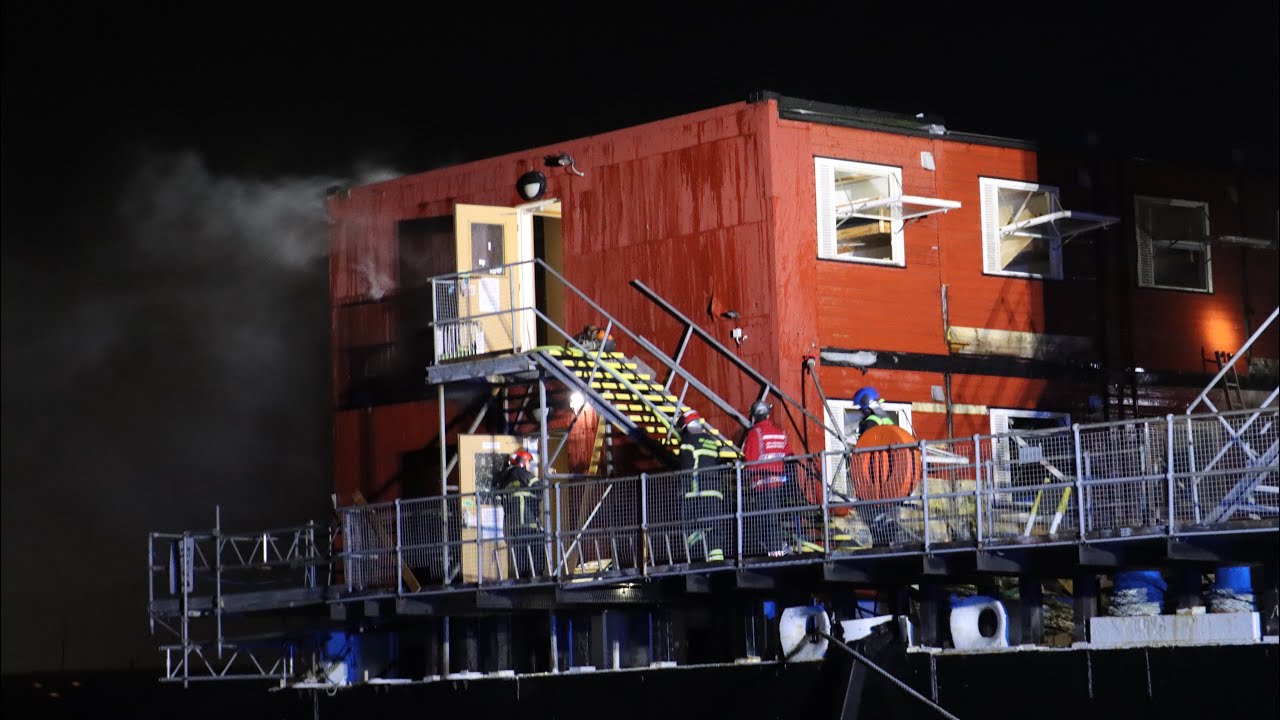 Brand på hotel-skib i Vordingborg 10/3-24