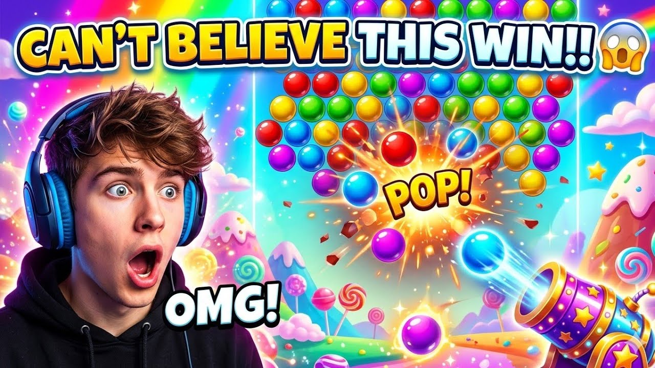 Bubble Shooter Game Play Can't Believe This Win #5