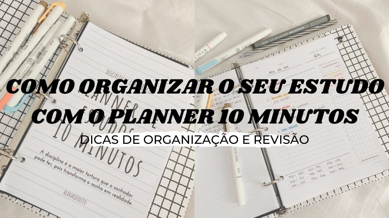Como funciona o Planner de Estudos 10 Minutos