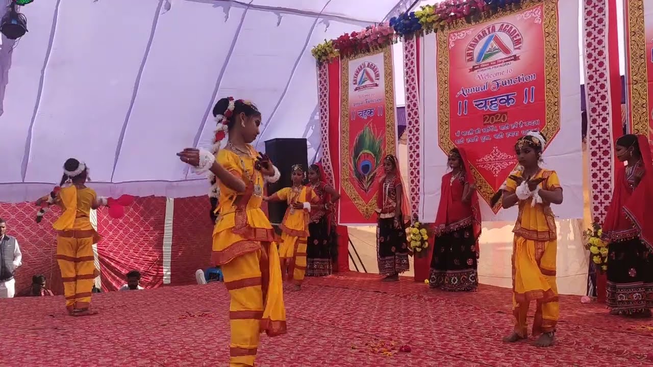 तूने हमें अपनाया नाथ | Pag ghugharu bandhe nachenge ham 👌✔ | #schoolfunction #prayagraj