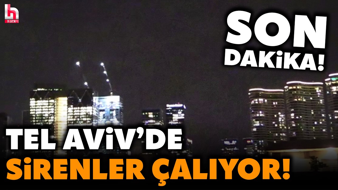 SON DAKİKA! İran'dan yeni misilleme atışları! Tel Aviv'de sirenler çalıyor!
