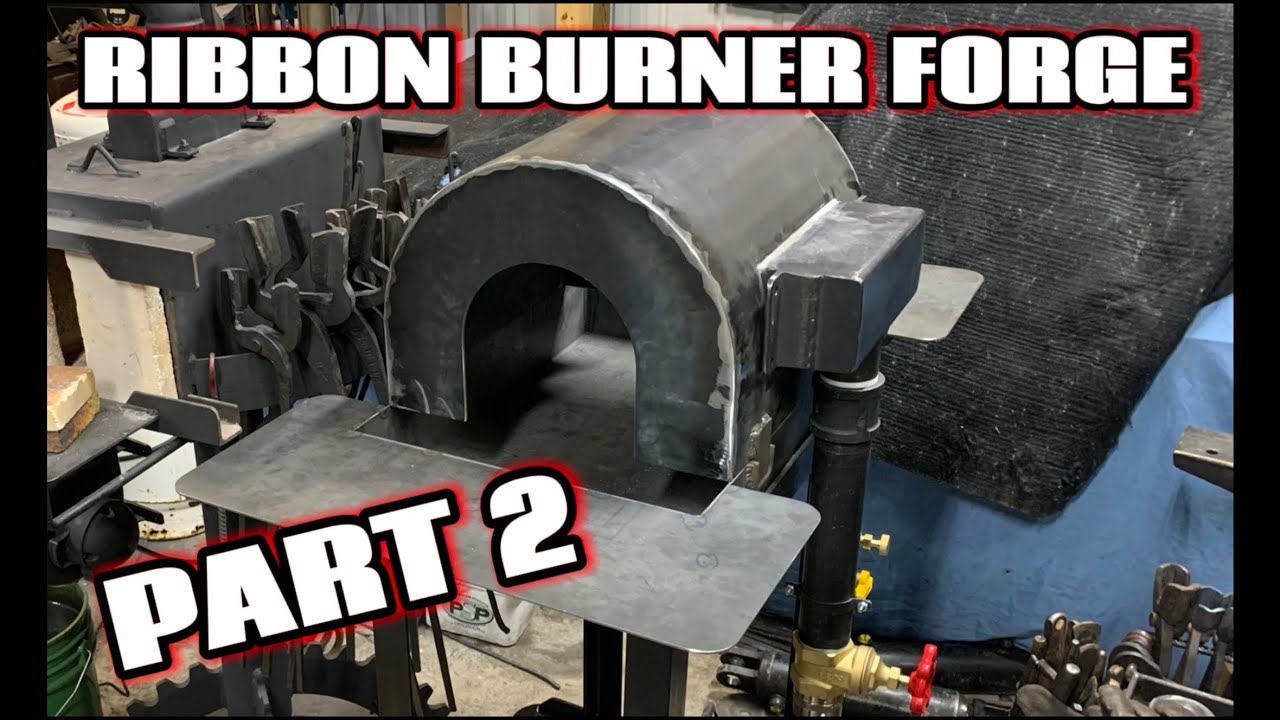 Making a ribbon burner forge - part 2