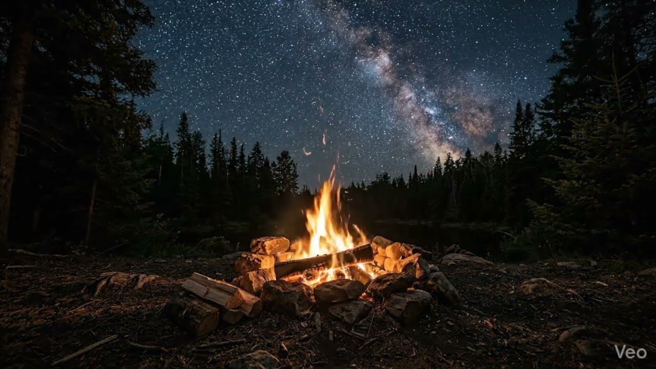 Campfire Crackling ASMR for peaceful sleep