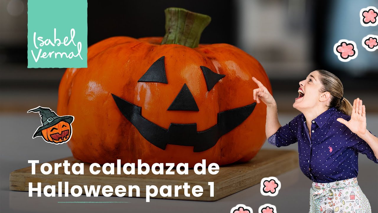 Torta calabaza de Halloween parte 1