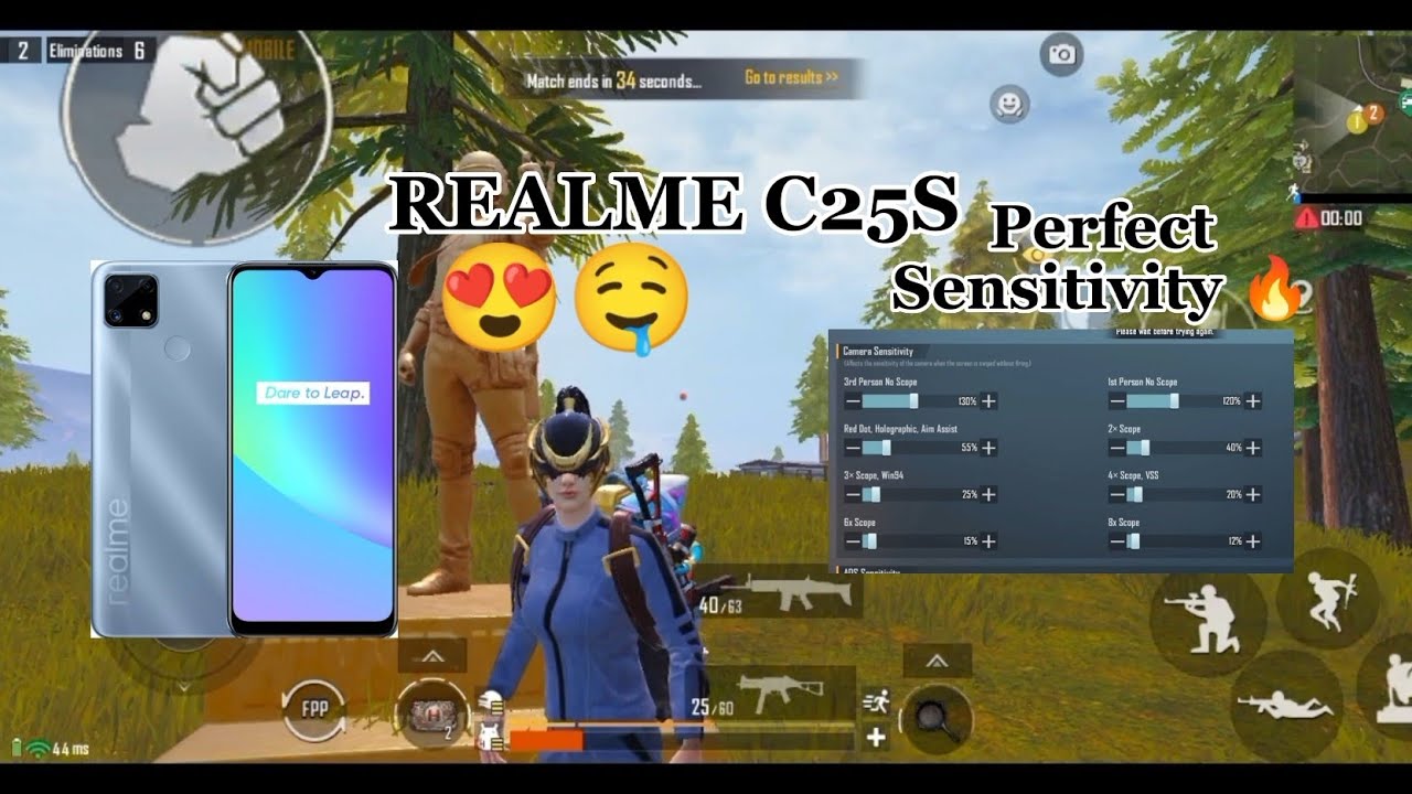 My Best Sensitivity For REALME C25S 😍 After 2.1 Update (HM MOHSIN YT)