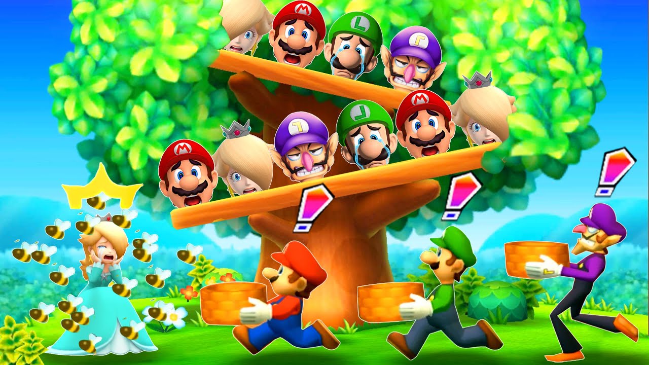【マリオパーティ100ミニゲームコレクション】面白いミニゲームマリオVsルイージVsワルイージVsロゼッタ（マスター難易度）