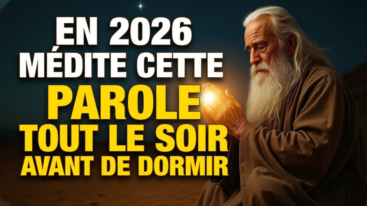 Médite cette parole tout le soir en 2026 et laisse Dieu agir pendant ton sommeil